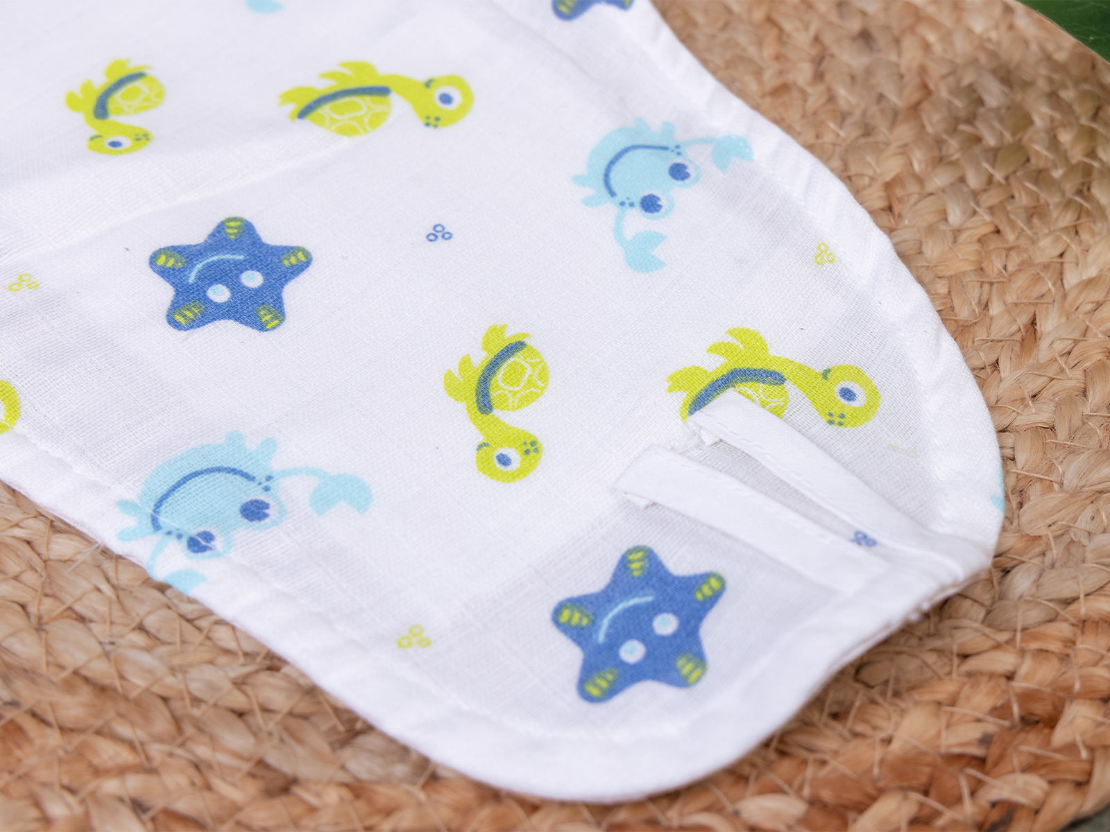 Ocean themed prints-Muslin Nappy