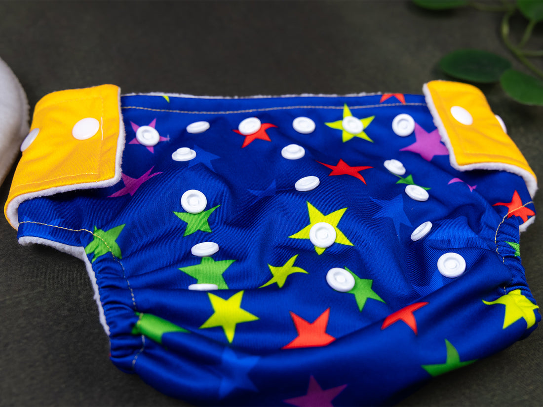 Vibrant Star Pattern - Cloth Diaper