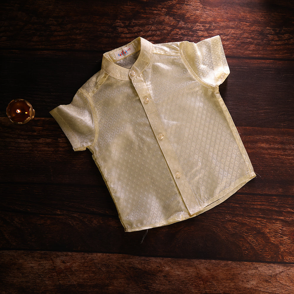 ✨ Premium Art Silk Shirt & Traditional Dhoti Set