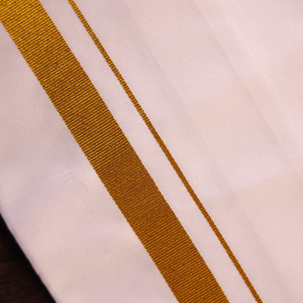 🌟 Mustard Raw Silk Shirt & Traditional Dhoti Set
