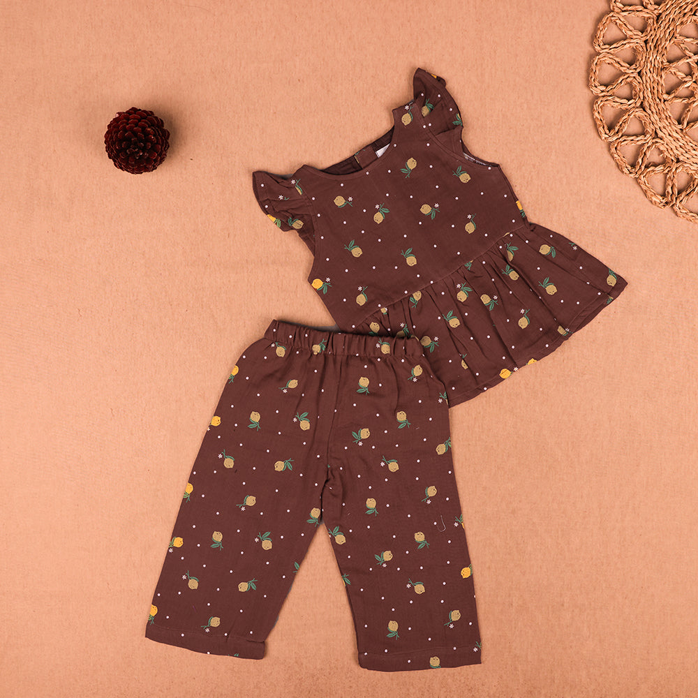 Cocoa Bloom Girls Co-ord Set