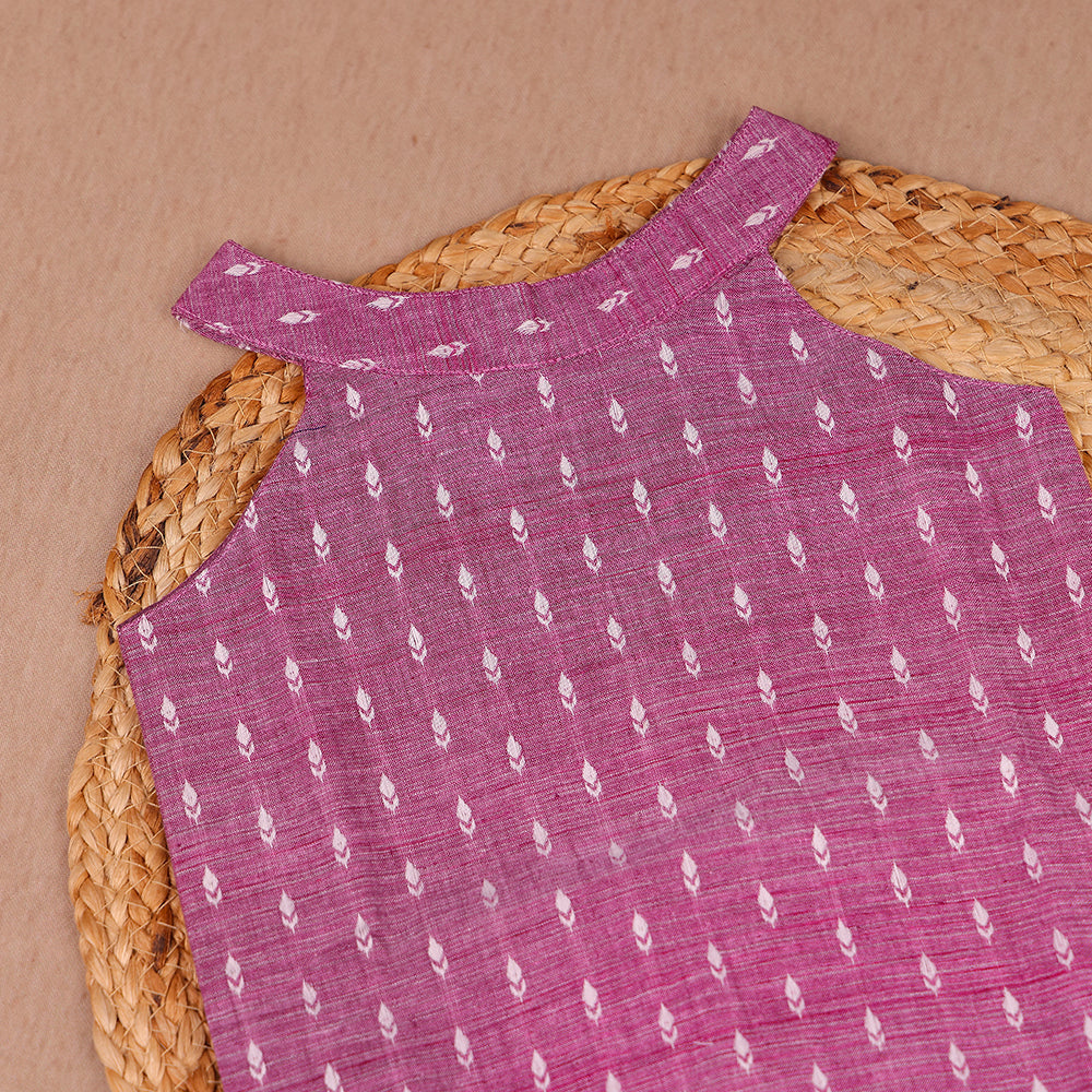 Plum Purple Handloom Cotton Coord Set