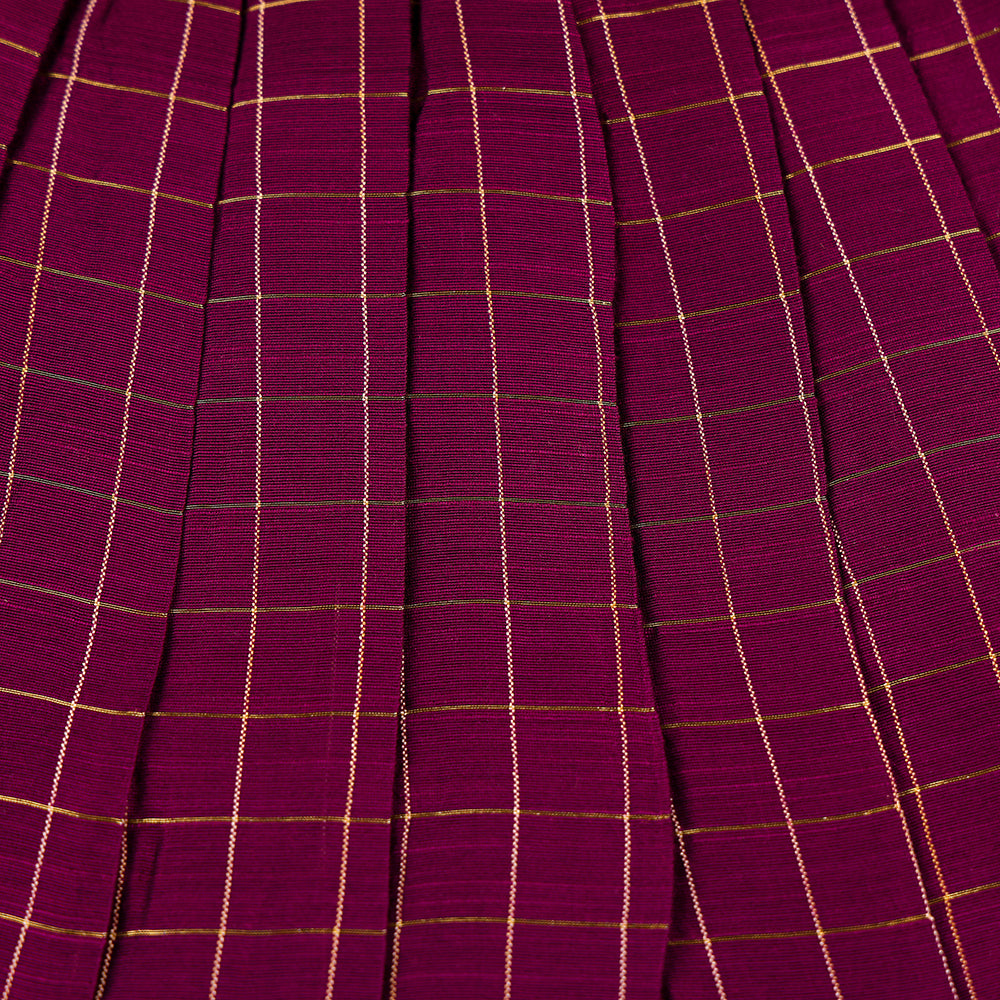 Pink Moon Collar Ethnic Top with Flared Skirt