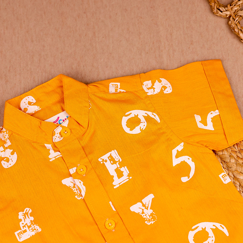Learning Adventure Yellow - Cotton Shirt