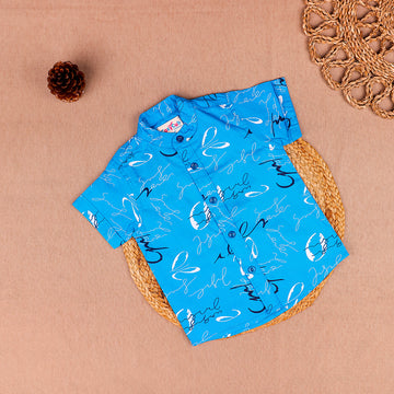 Ocean Script - Cotton Shirt