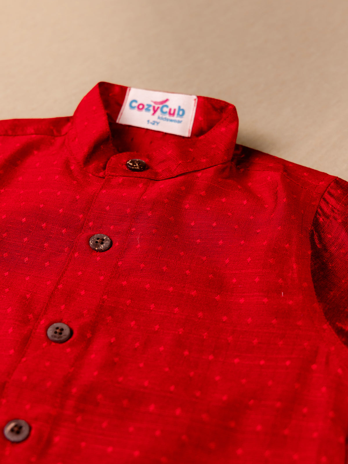 Royal Maroon Shirt & Dhoti Set