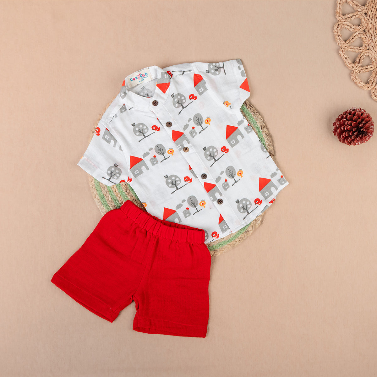 Little Village Adorable House - Half Sleeve Set