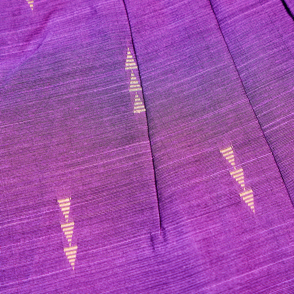 Vibrant Lavender Raw Silk Frock