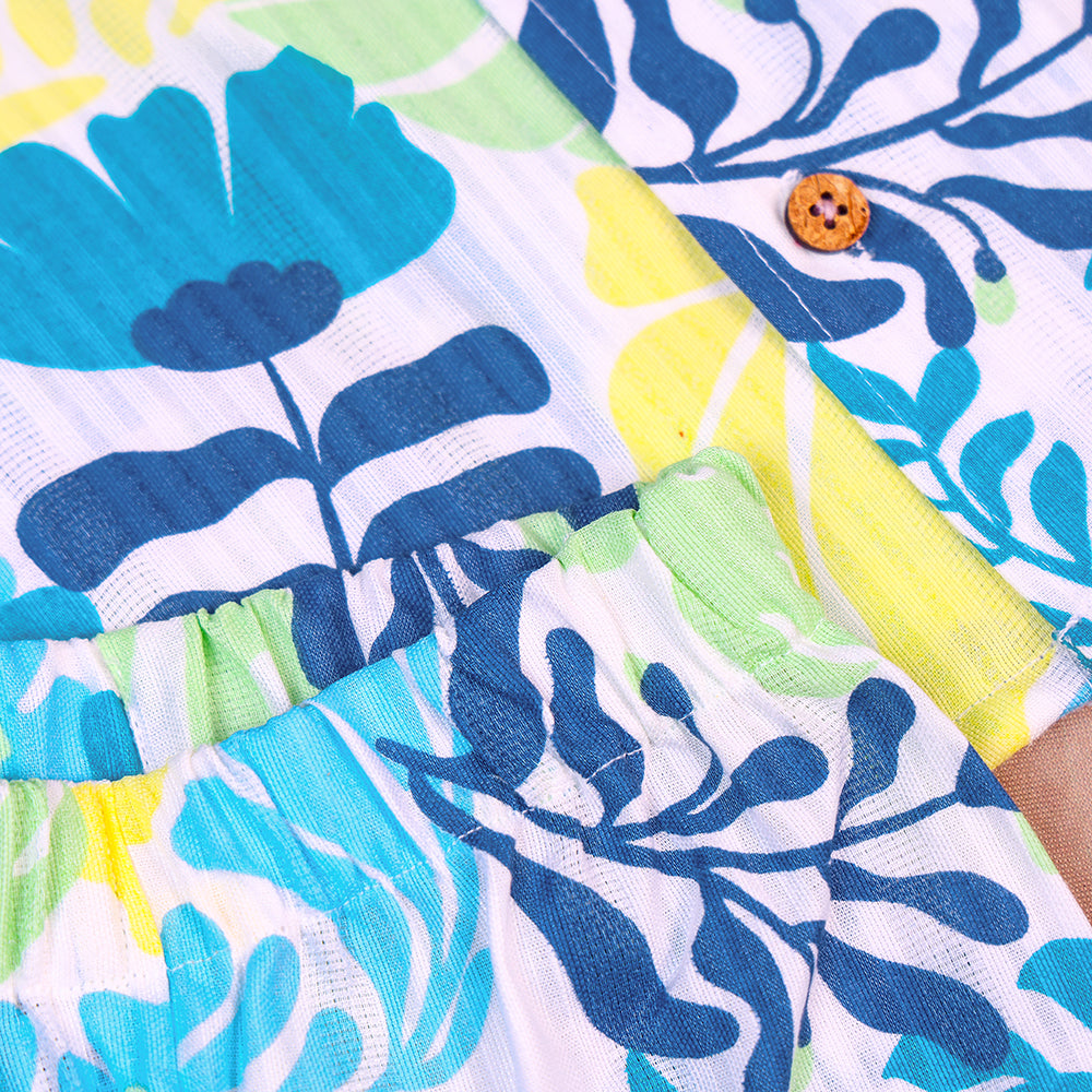 Tropical Breeze Cotton Co-ord Set for Boys