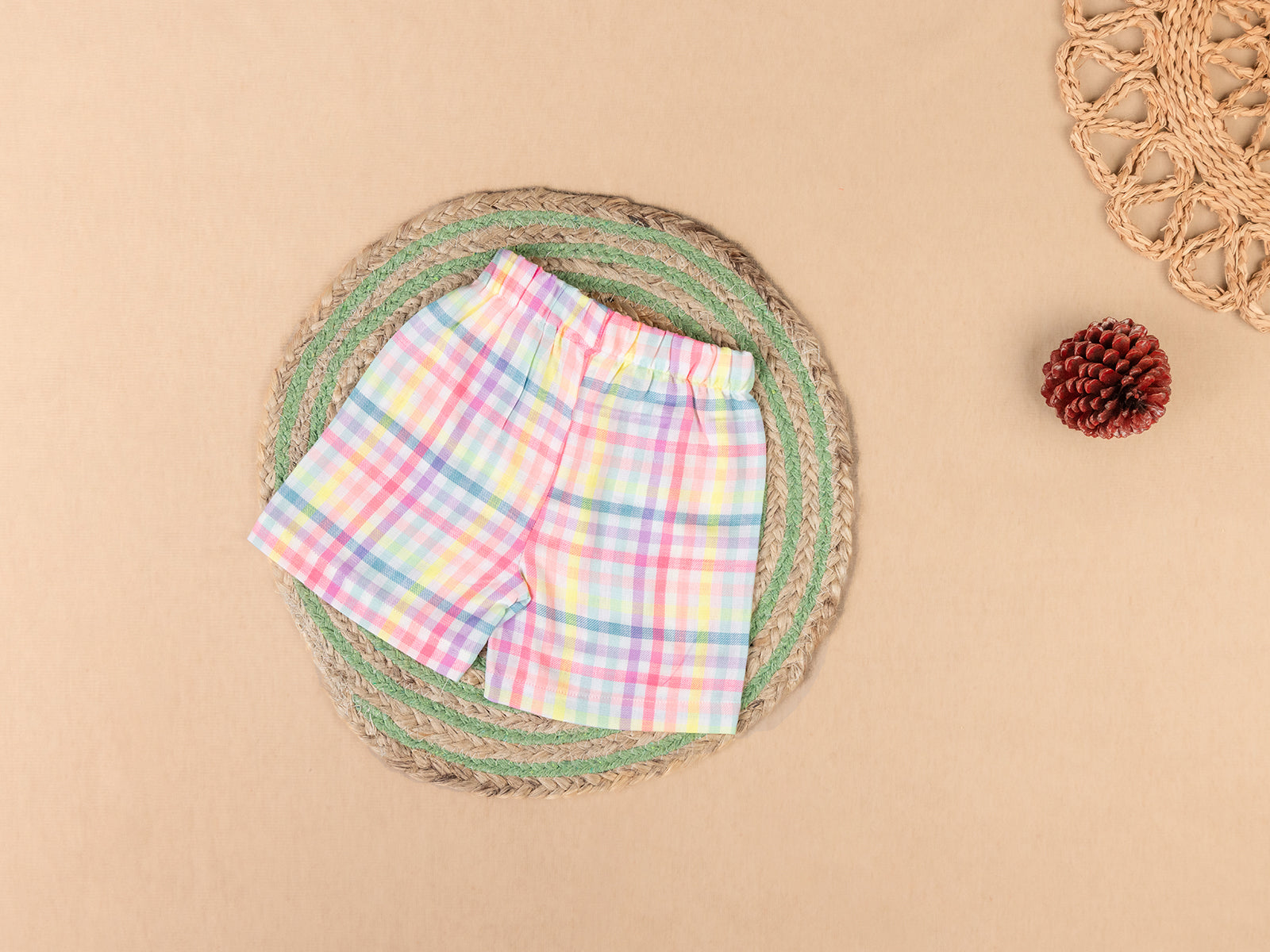 Bright rainbow checkered - Half Sleeve Set