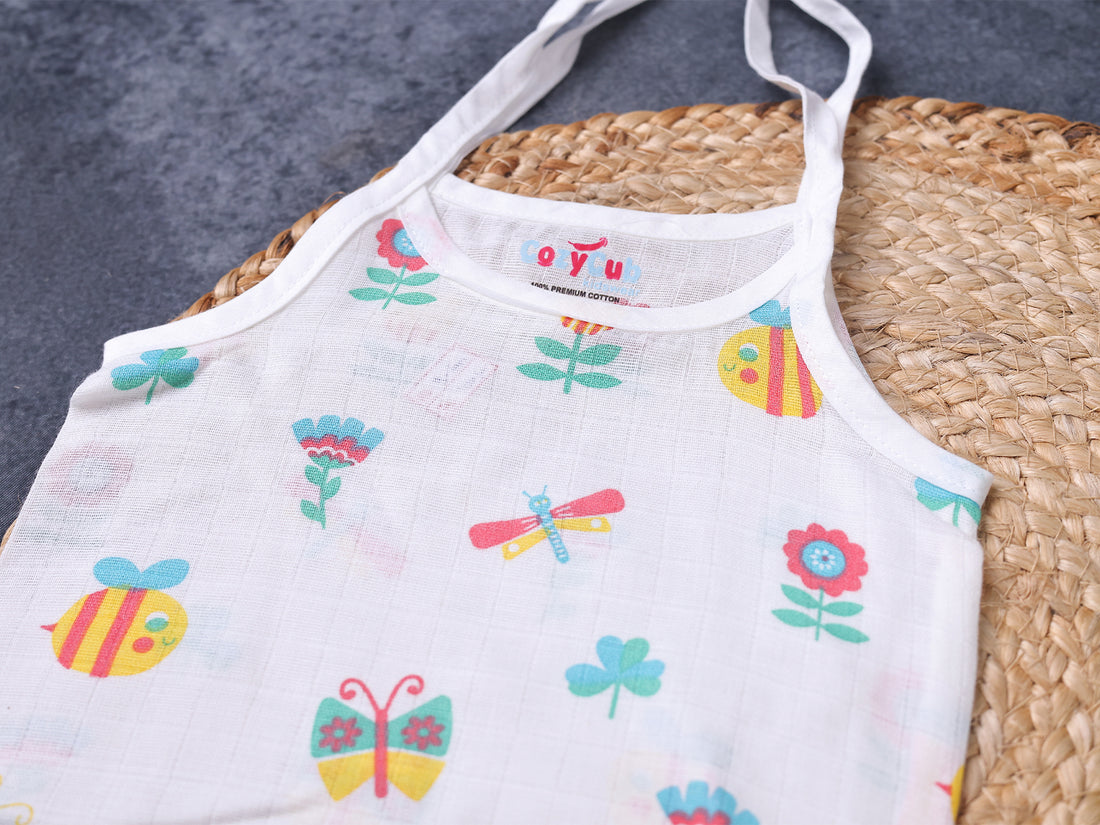 Blue Butterfly - Muslin Jabla