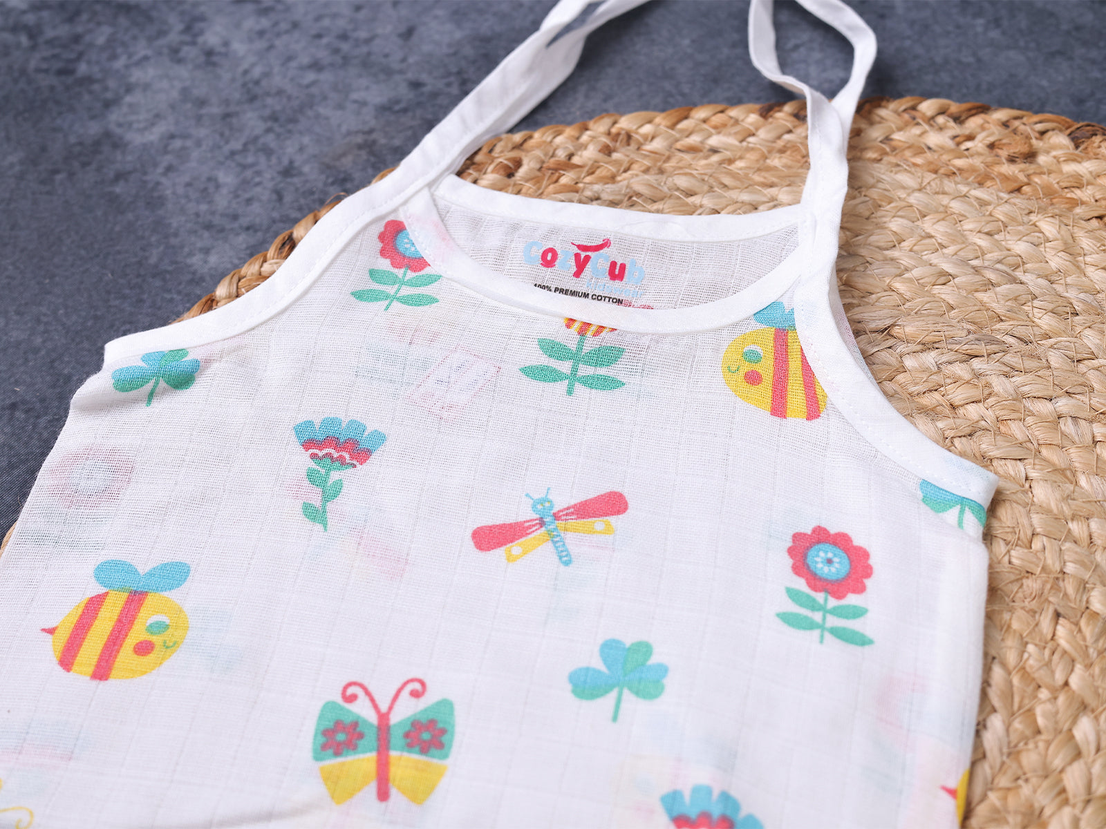 Blue Butterfly - Muslin Jabla