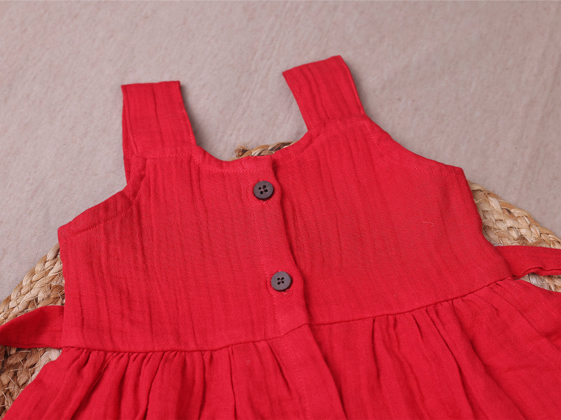 Red - Stripe Frock