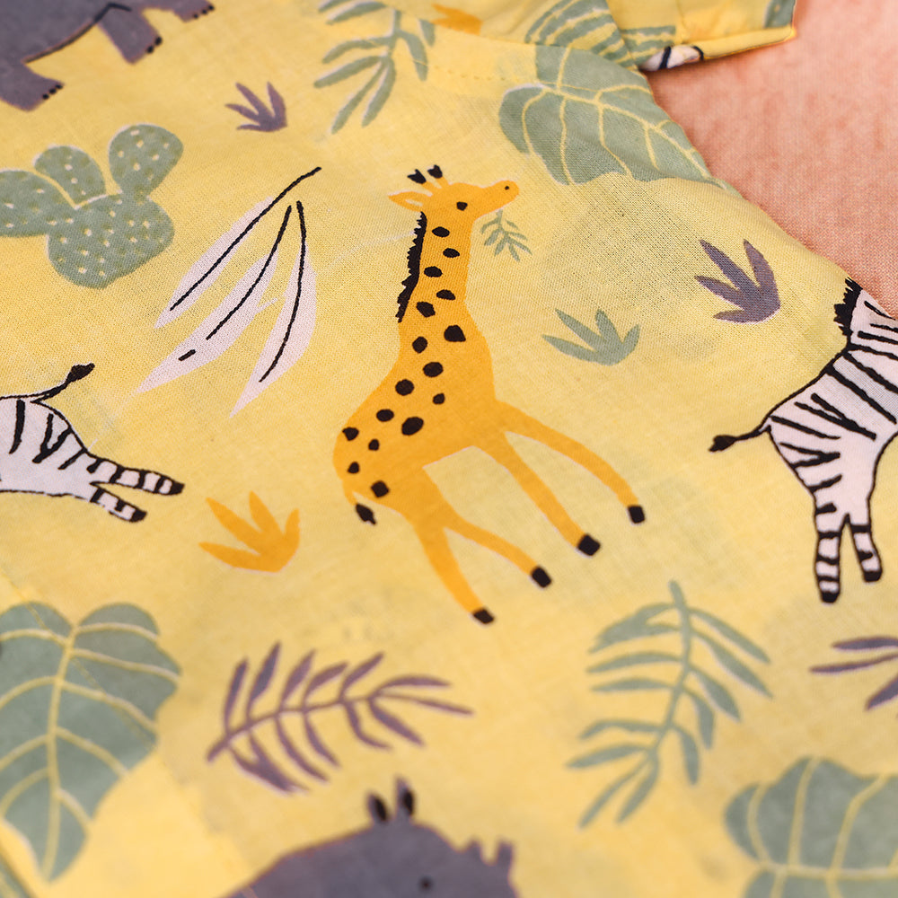 Sunny Safari Print Cotton Co-ord Set for Boys