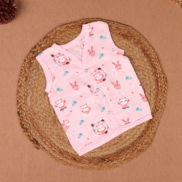Forest Friends Muslin Jabla – Soft Pink