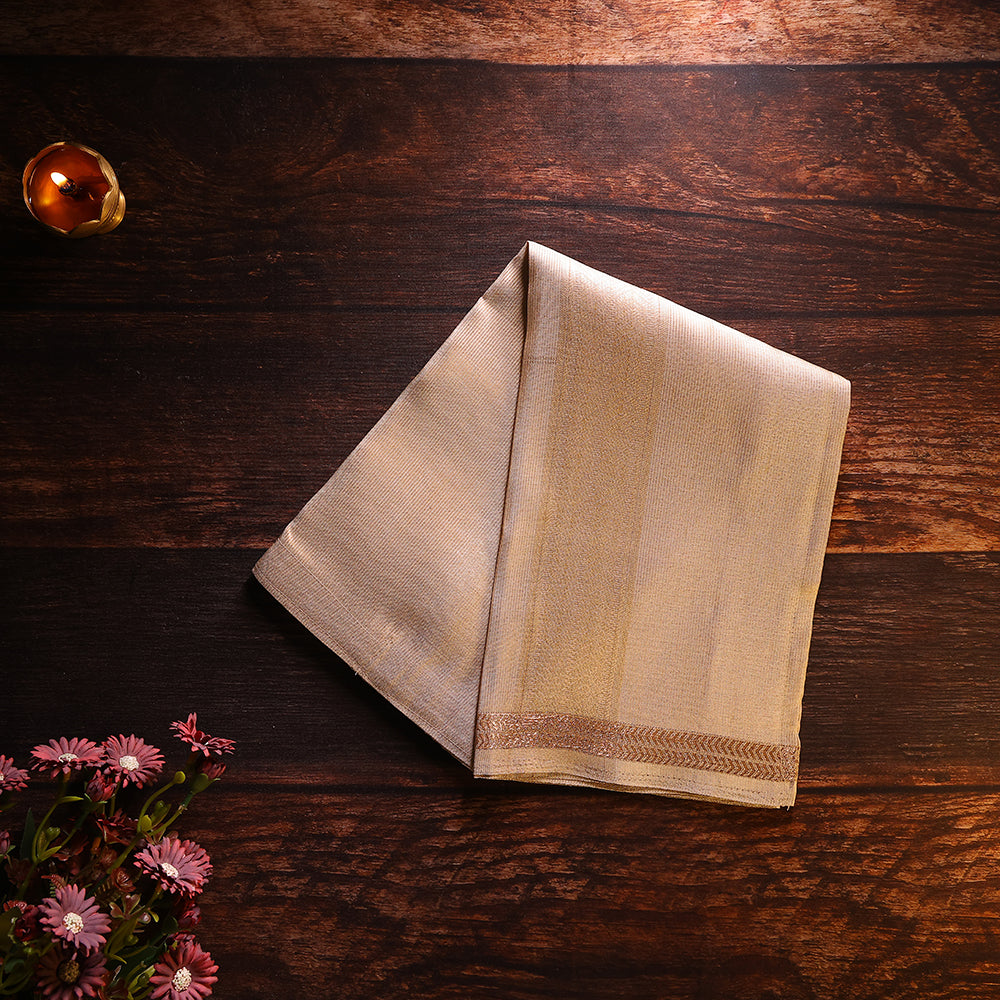 Golden Zari Border Dhoti