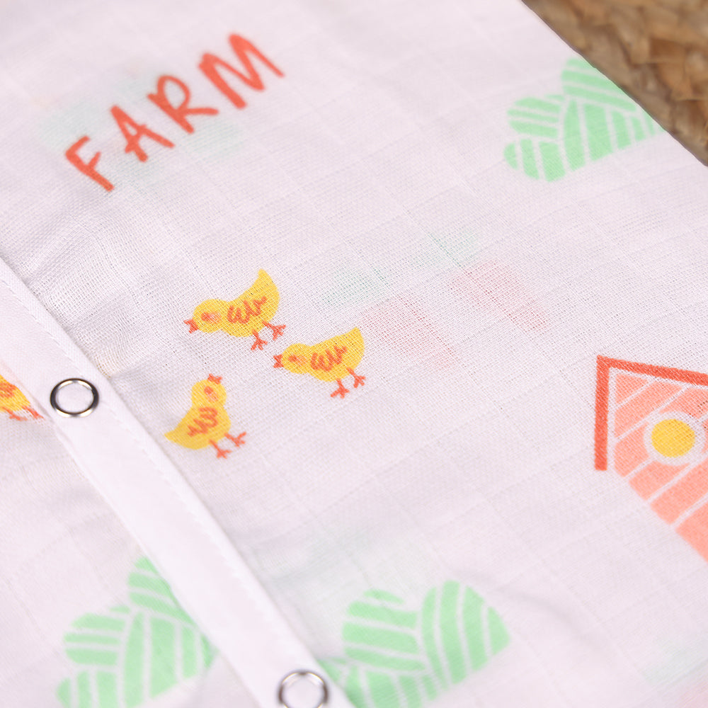 Little Farm Muslin Jabla – Pure White