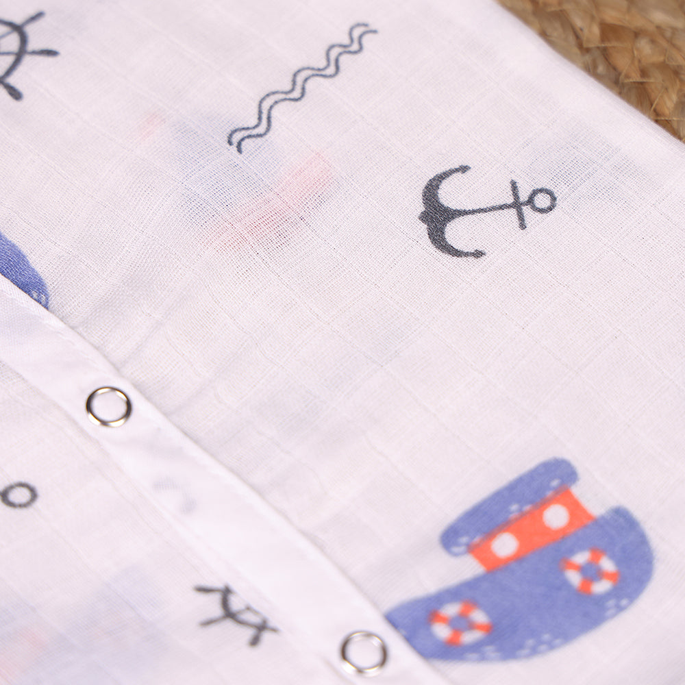 Little Sailor Muslin Jabla – Pure White