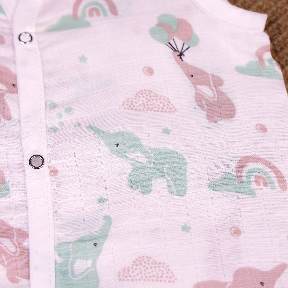 Elephant Rainbow Muslin Jabla