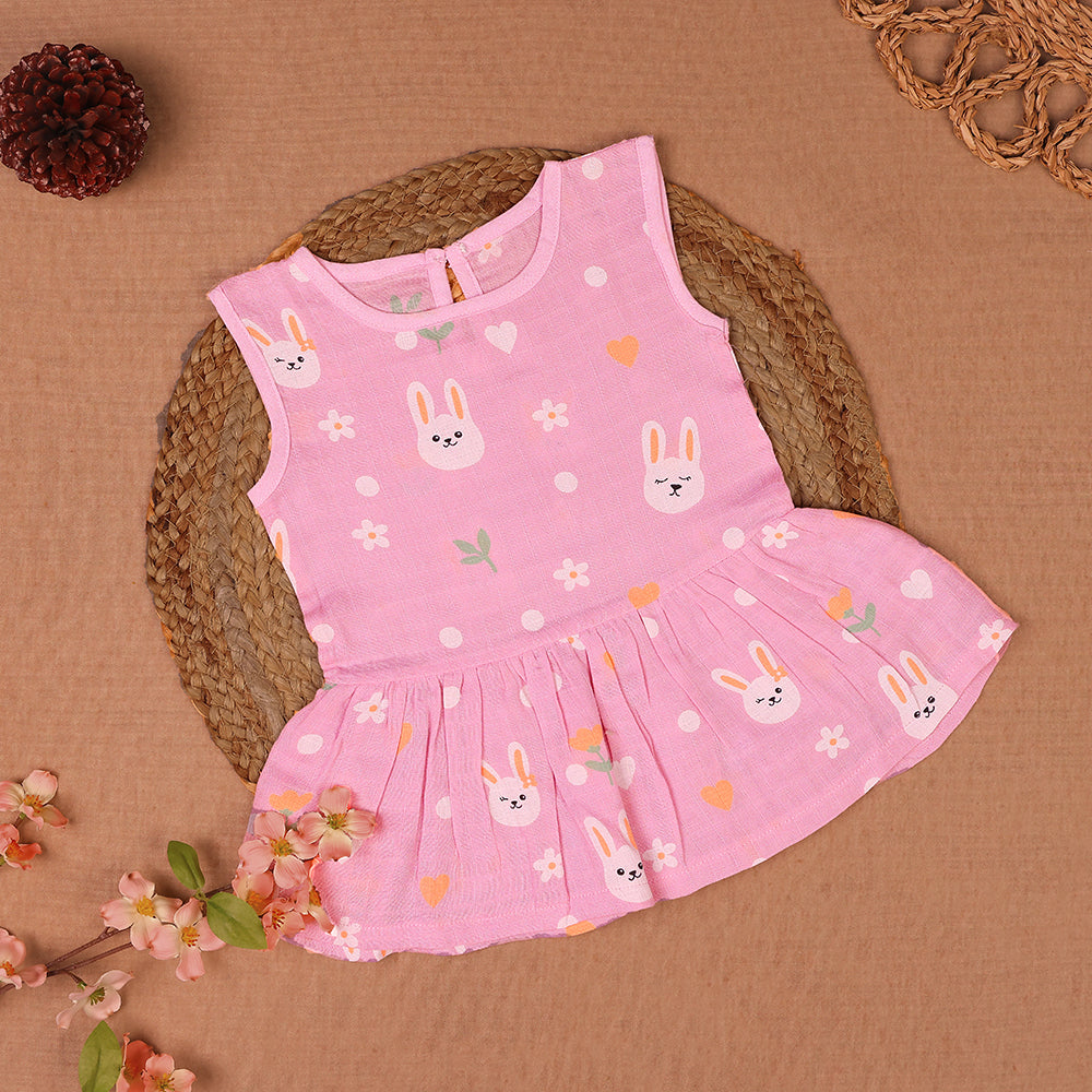 Bunny Love Muslin Frock