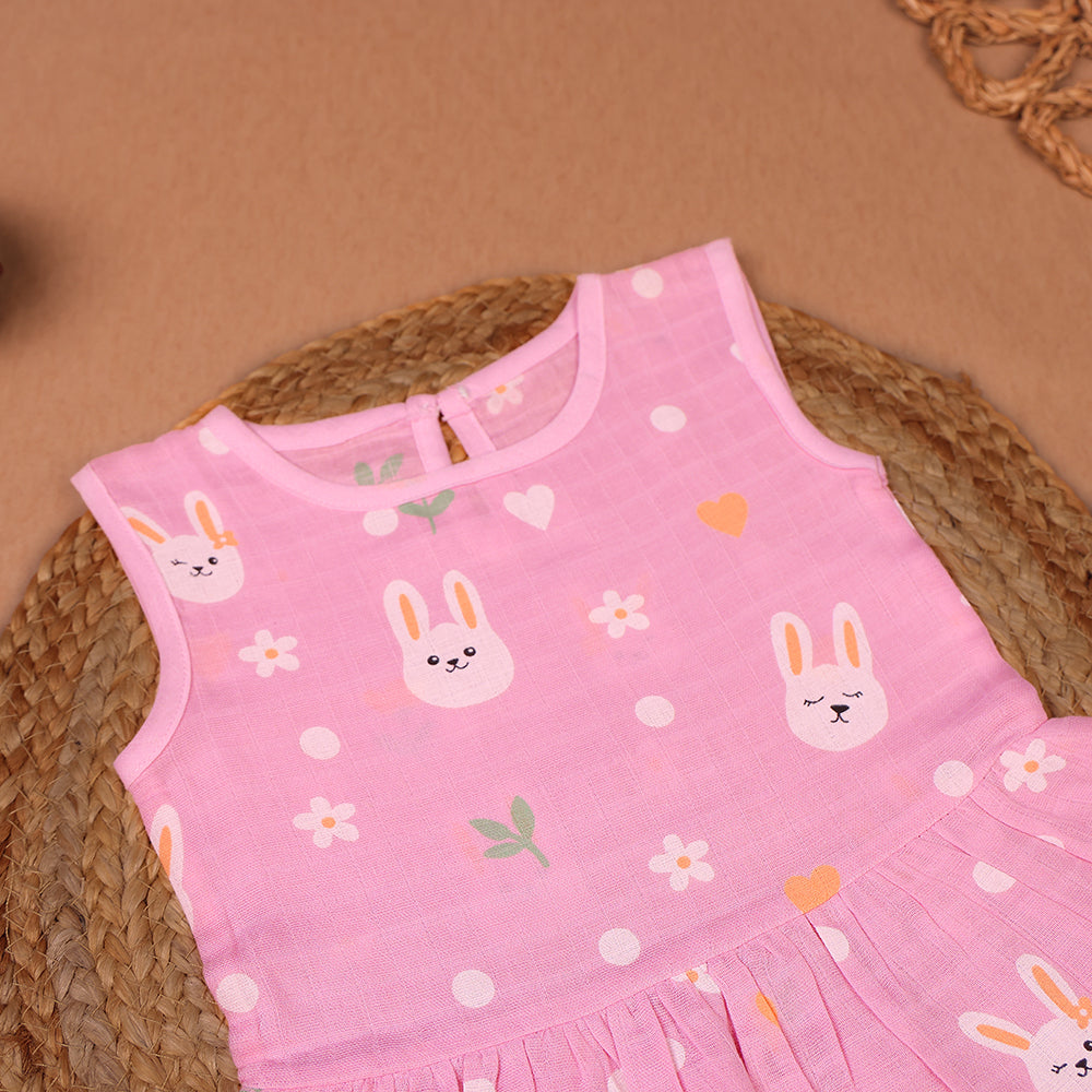 Bunny Love Muslin Frock