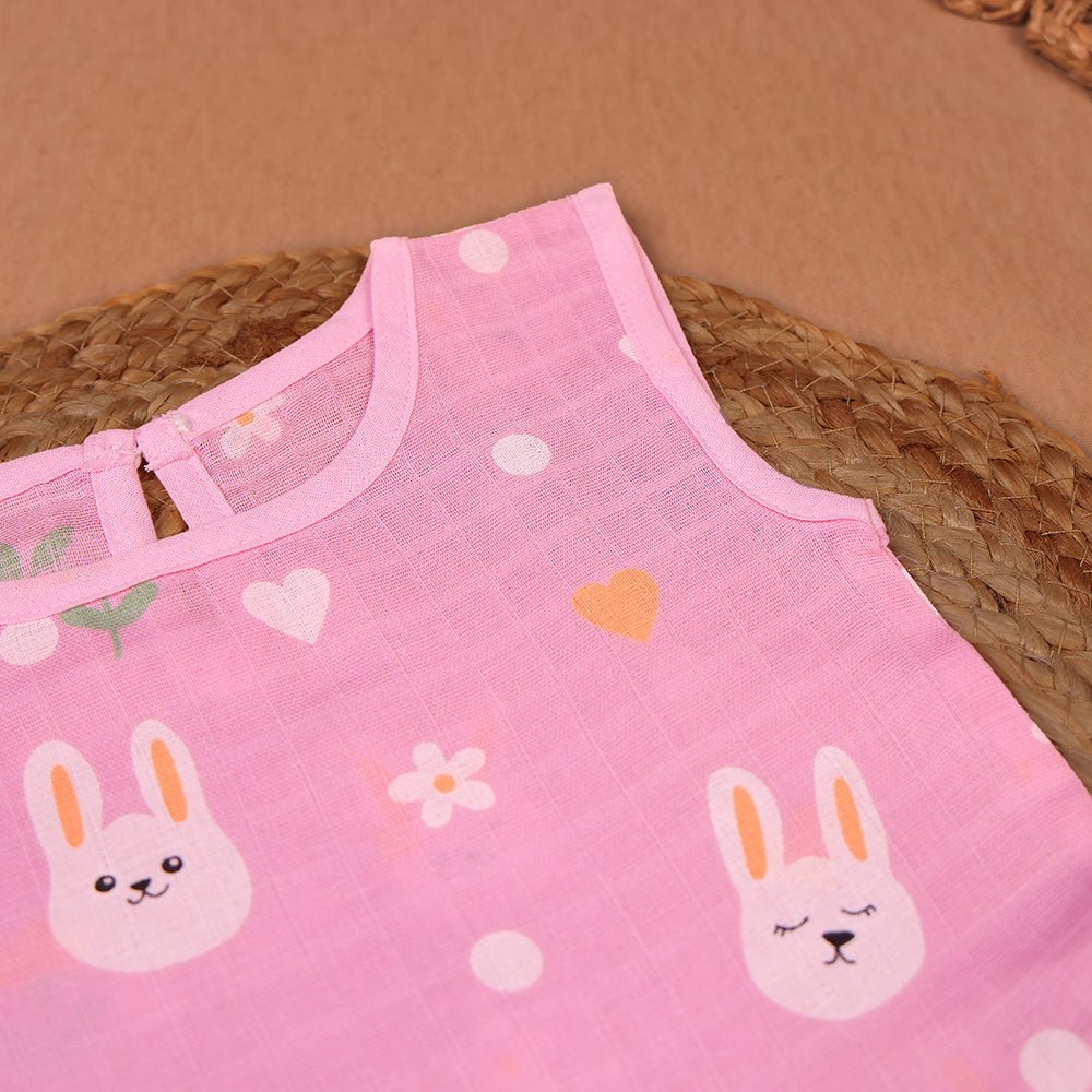 Bunny Love Muslin Frock