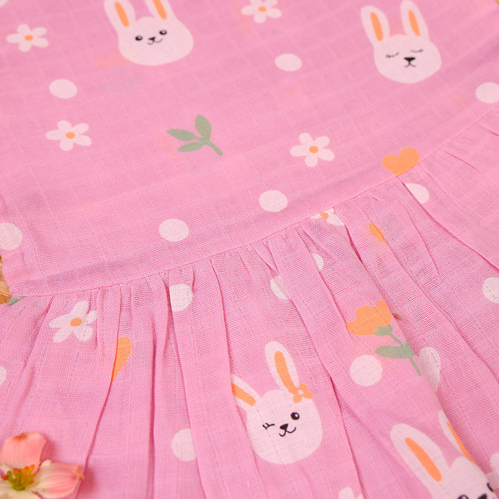 Bunny Love Muslin Frock