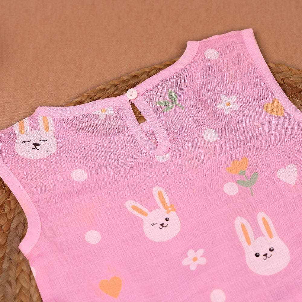 Bunny Love Muslin Frock