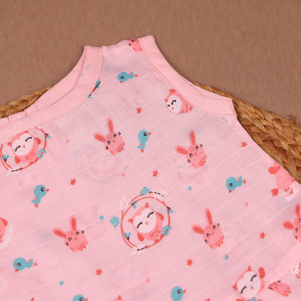 Forest Friends Muslin Frock