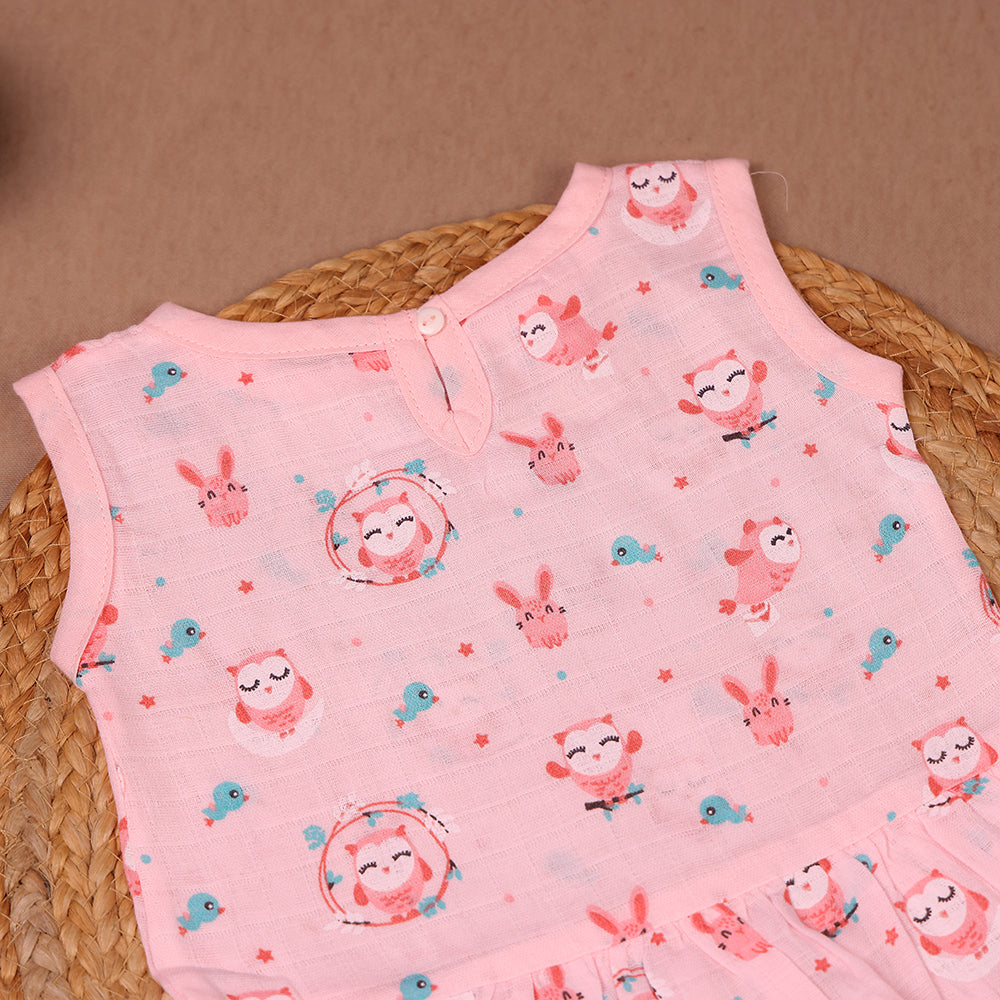 Forest Friends Muslin Frock