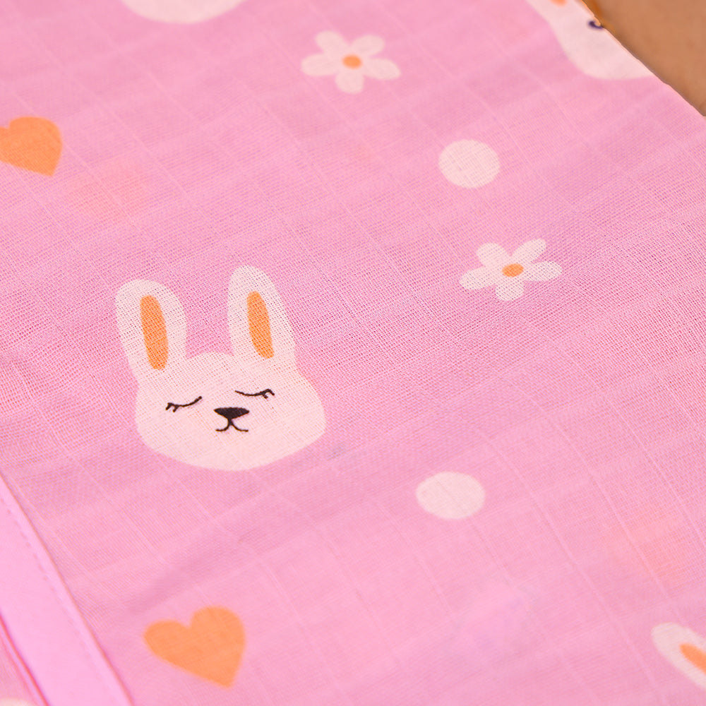 Bunny Garden Muslin Jabla & Shorts Set