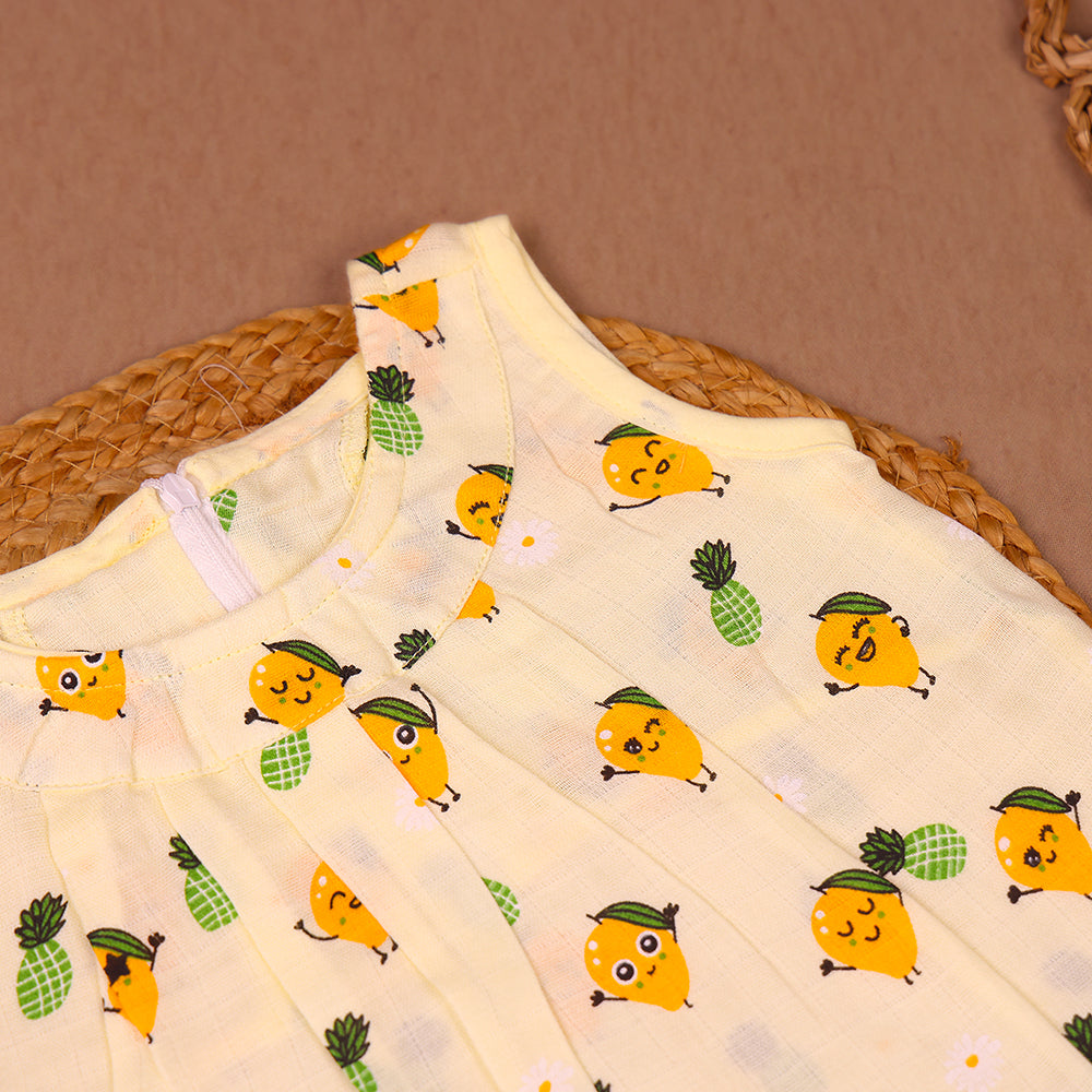 Cool Mango Muslin Zip Frock