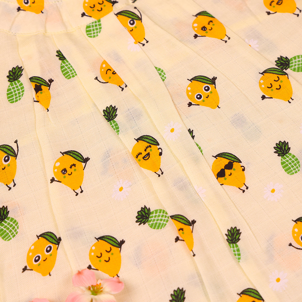 Cool Mango Muslin Zip Frock