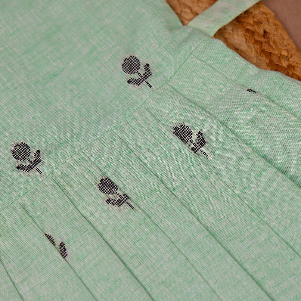 Mint Bloom Green Cotton Frock