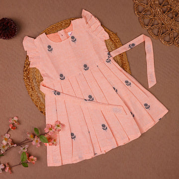 Peach Blossom Cotton Frock