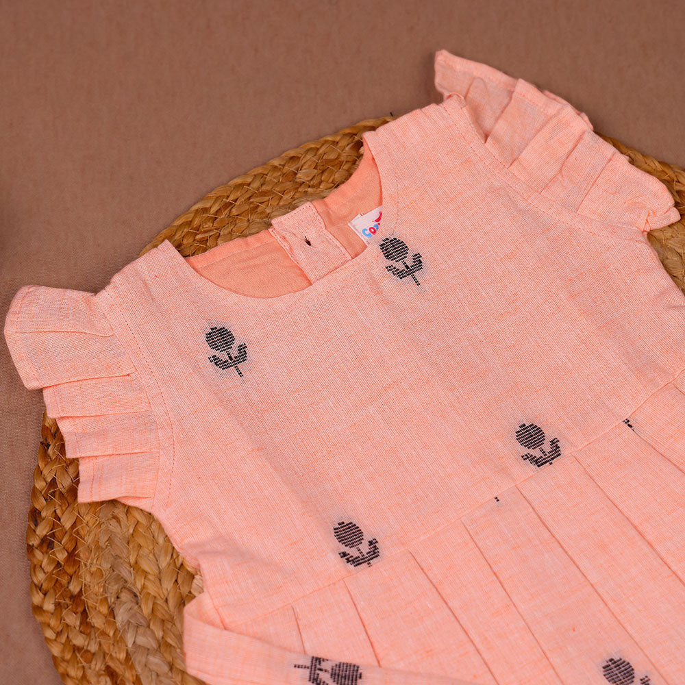 Peach Blossom Cotton Frock