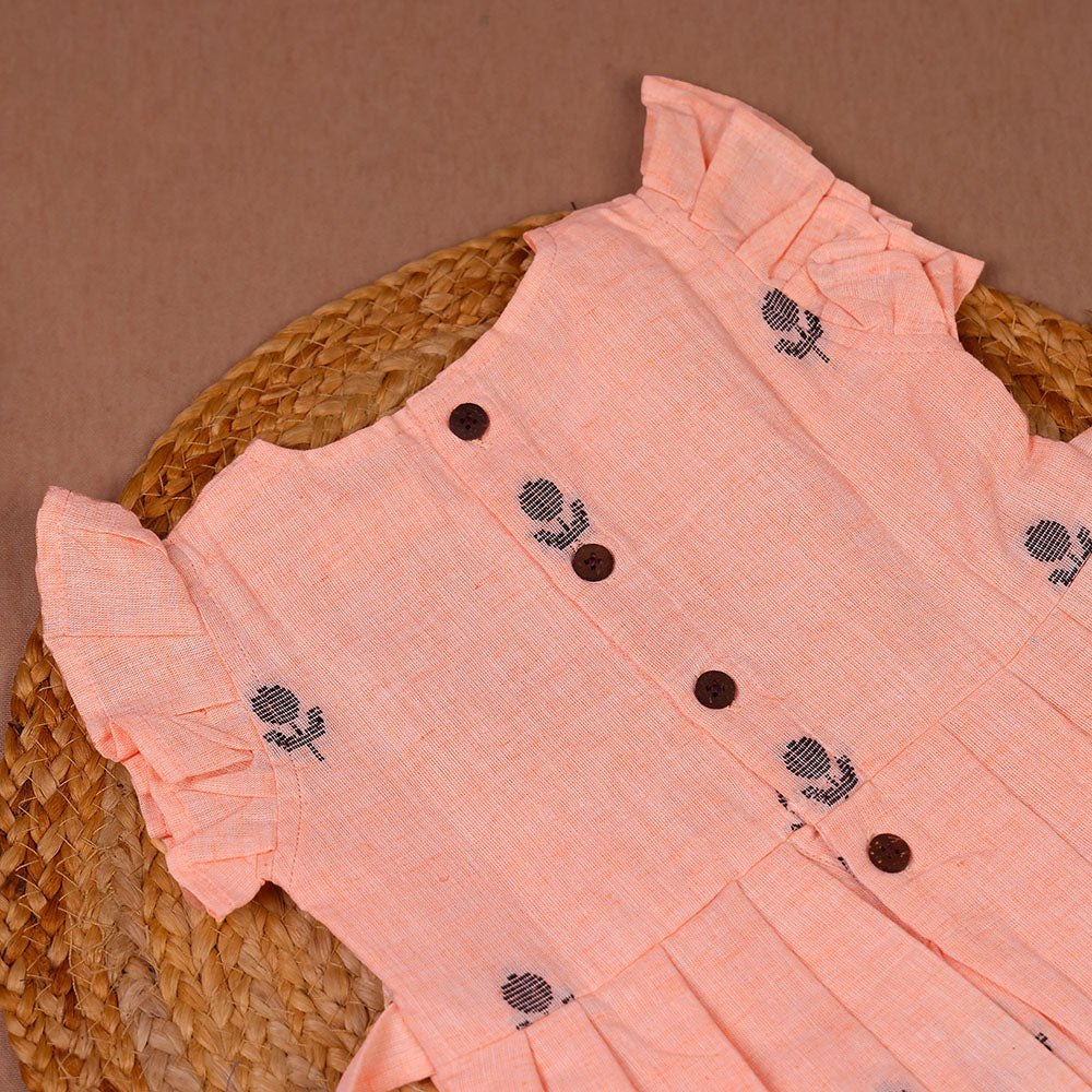 Peach Blossom Cotton Frock