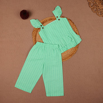 Mint Green Ruffle Coord Set