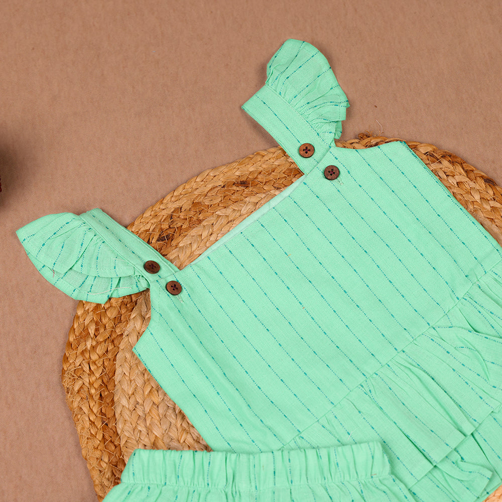 Mint Green Ruffle Coord Set