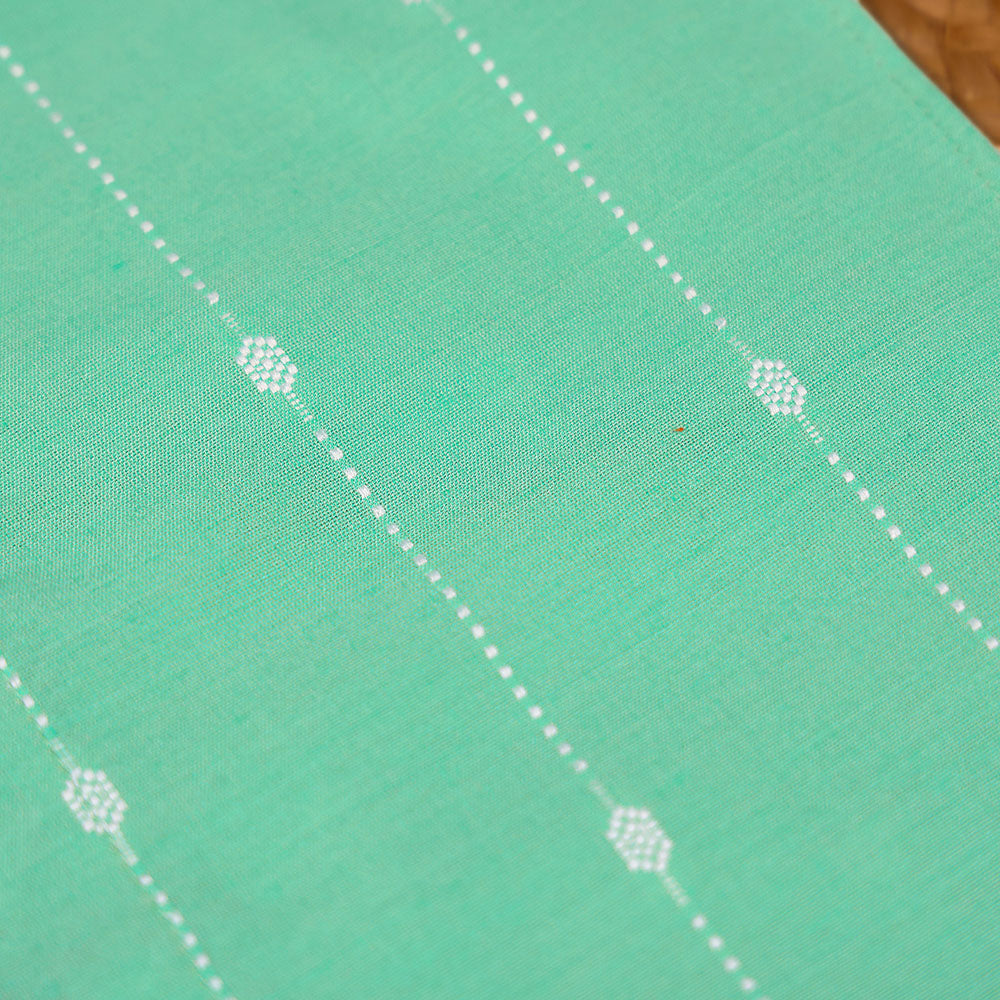 Classic Mint Green raw silk shirt & Dhoti Set