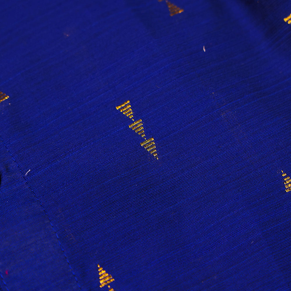Royal Blue Ethnic Raw Silk Shirt only – Boys