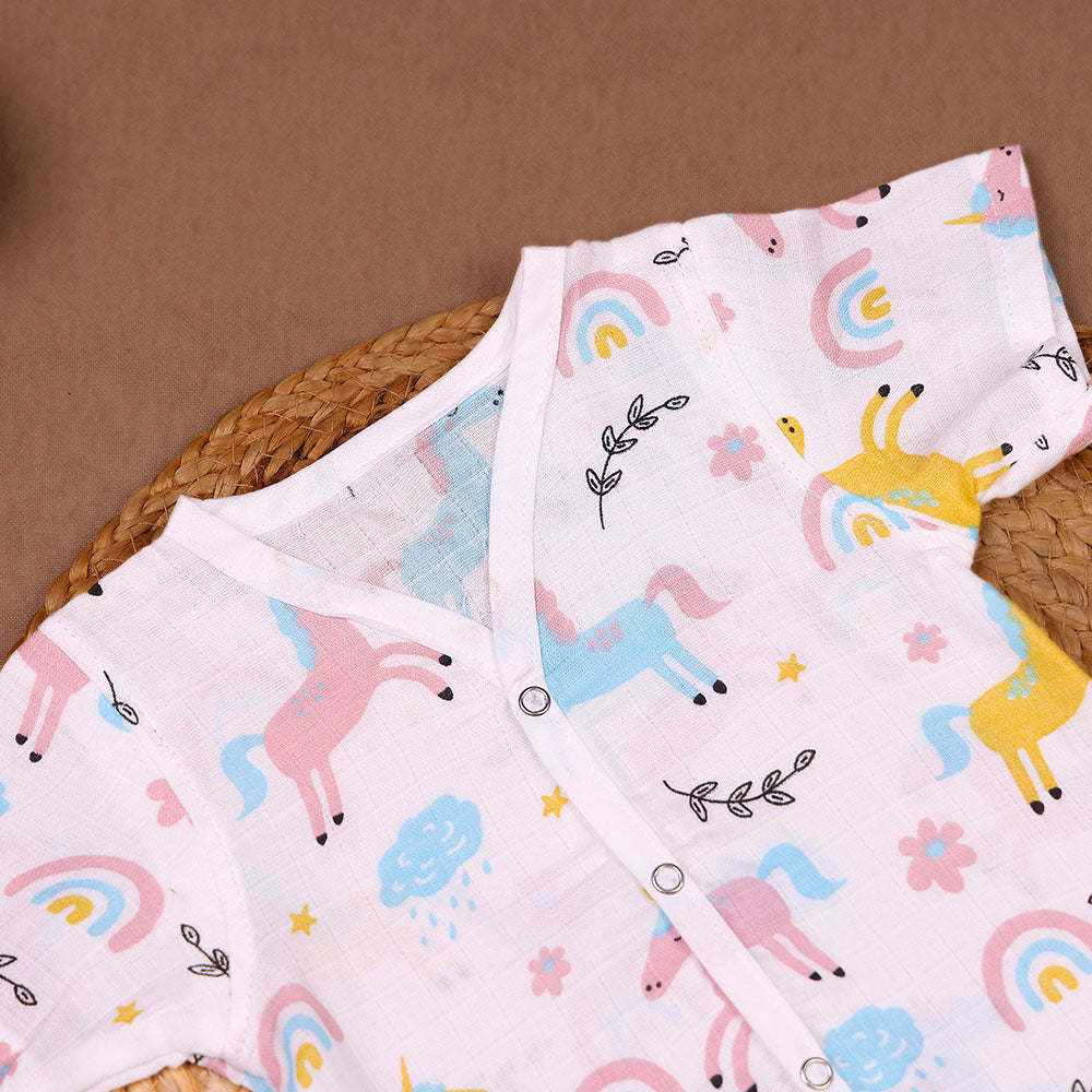 Unicorn Dreams Muslin Night Suit Set – Baby/Toddler