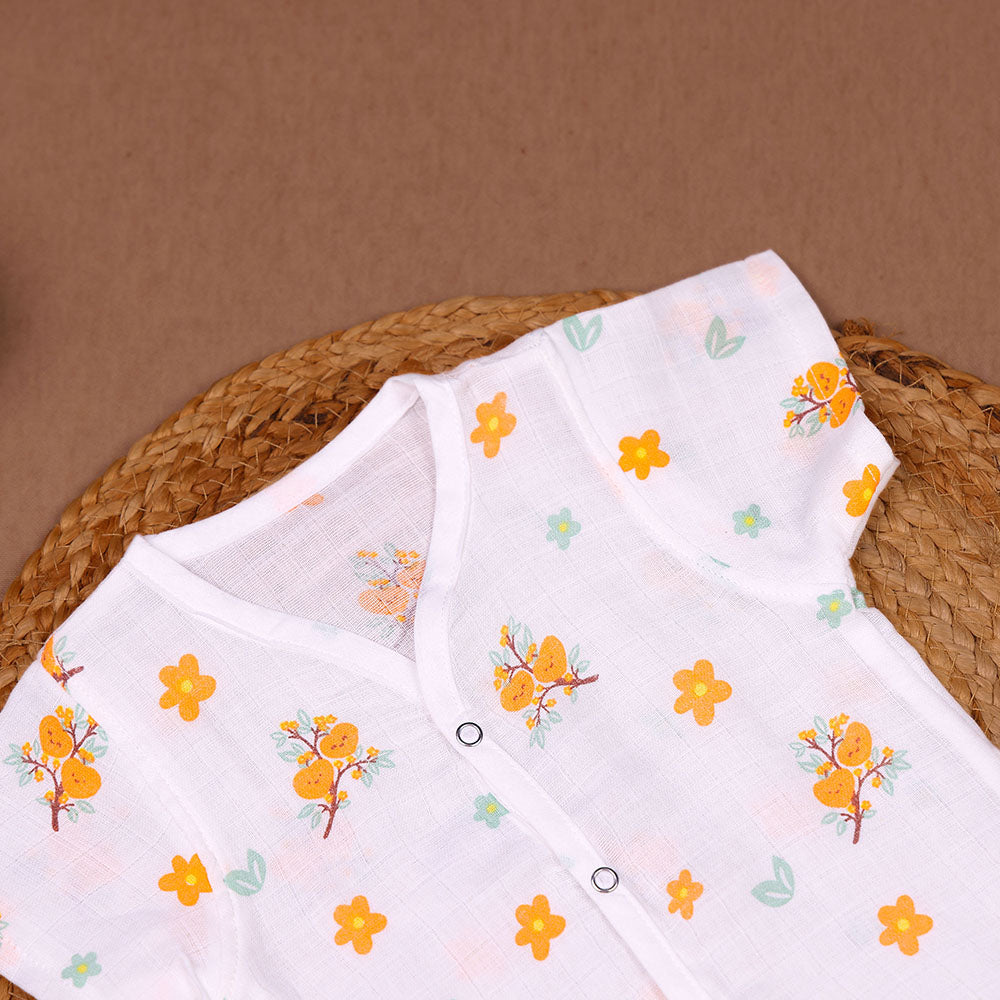 Sunny Blooms Muslin Night Suit Set – Baby/Toddler