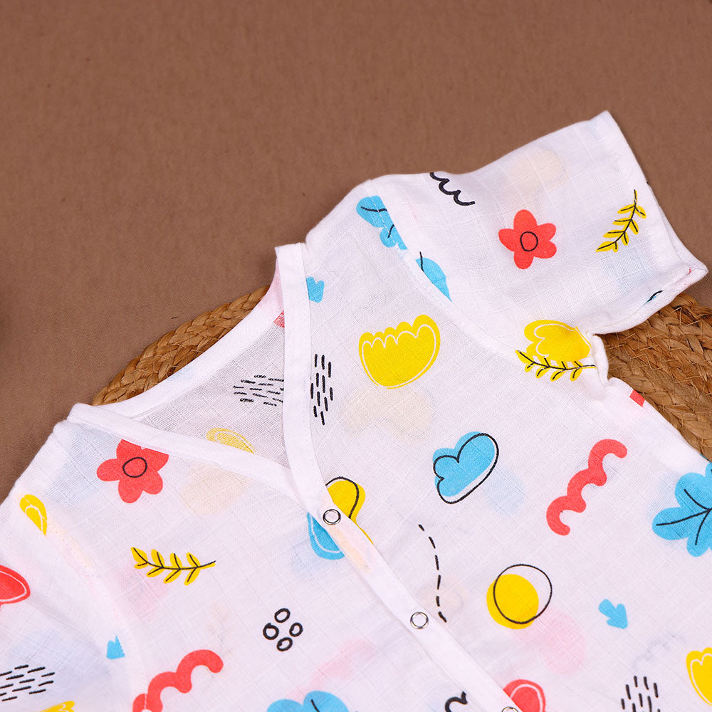 Doodle Delight Muslin Night Suit Set – Baby/Toddler