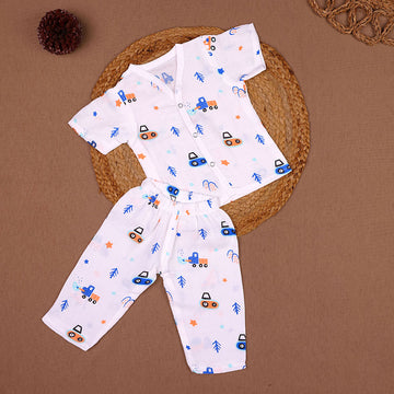 Little Driver Muslin Night Suit Set – Baby/Toddler