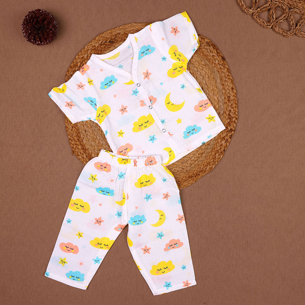 Sleepy Skies Muslin Night Suit Set – Baby/Toddler