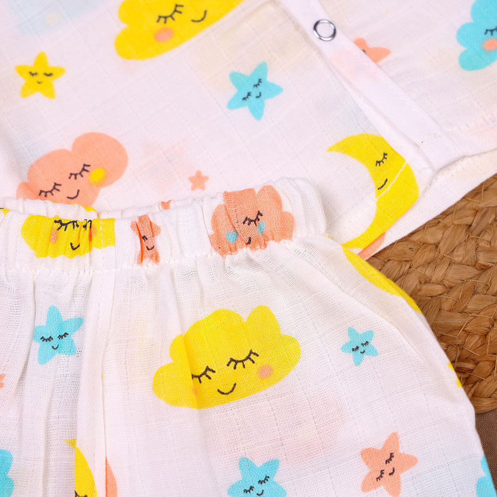 Sleepy Skies Muslin Night Suit Set – Baby/Toddler