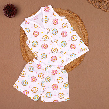 Donut Party Muslin Jabla & Shorts Set – Baby/Toddler