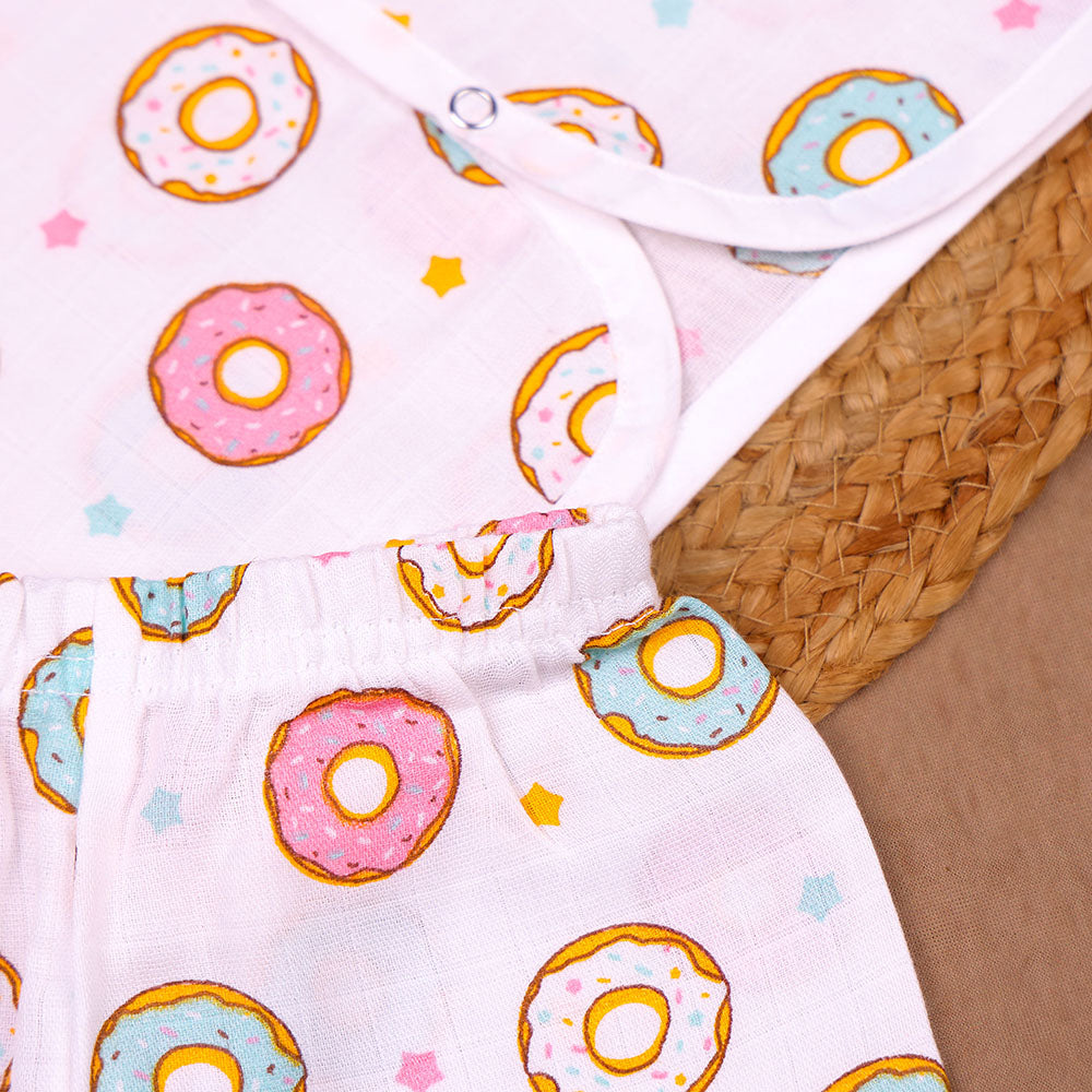 Donut Party Muslin Jabla & Shorts Set – Baby/Toddler