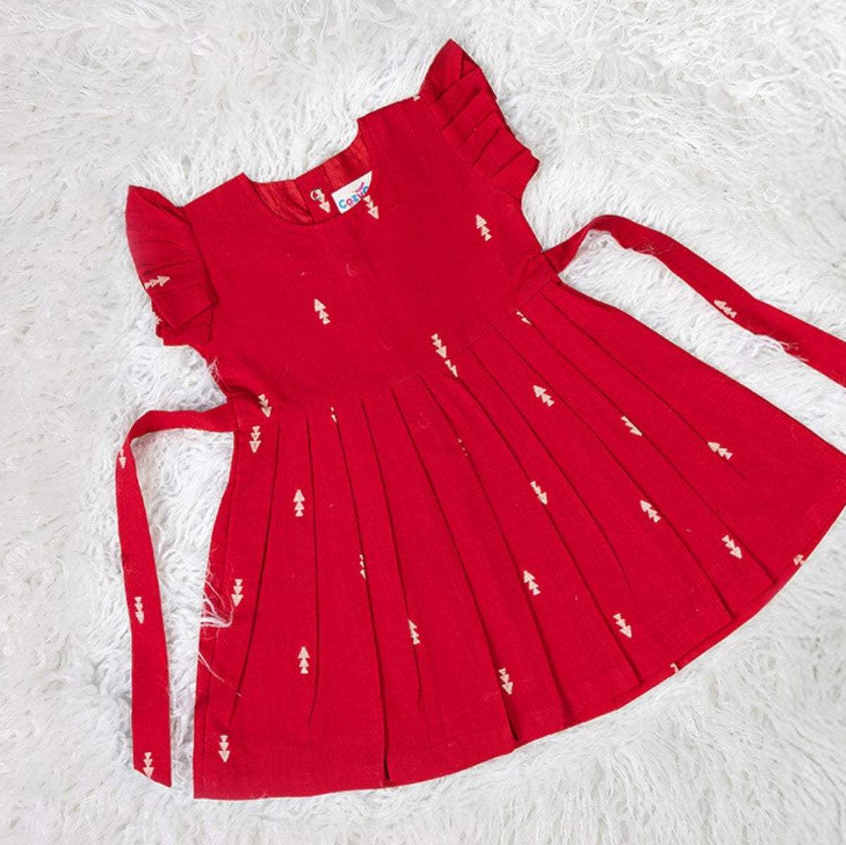 Gorgeous Red Cotton Frock